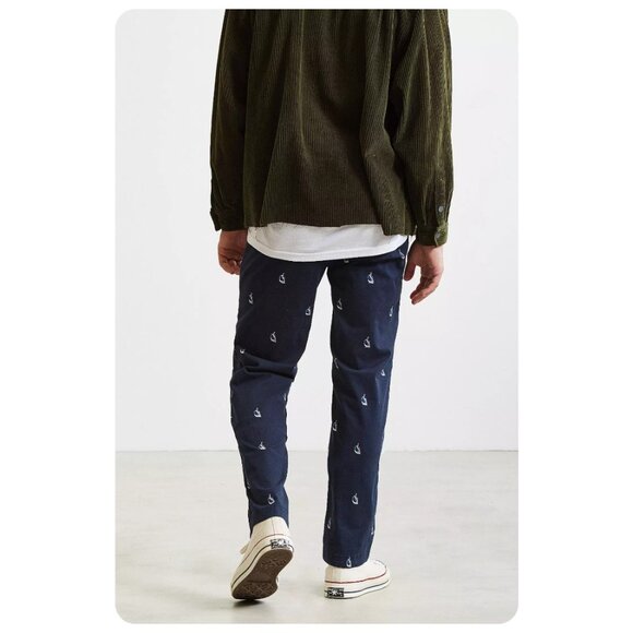 !! NWT Nautica x Urban Outfitters Navy Marine Bue SailBoat Chino Pants - Picture 4 of 12